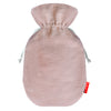 Bouillotte fête des mères en lin de couleur rose parme personnalisée