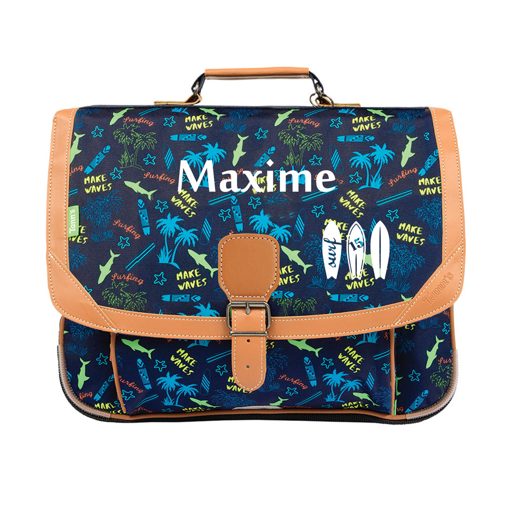 Cartable Tann's CP CE1 CE2 personnalisé Surf
