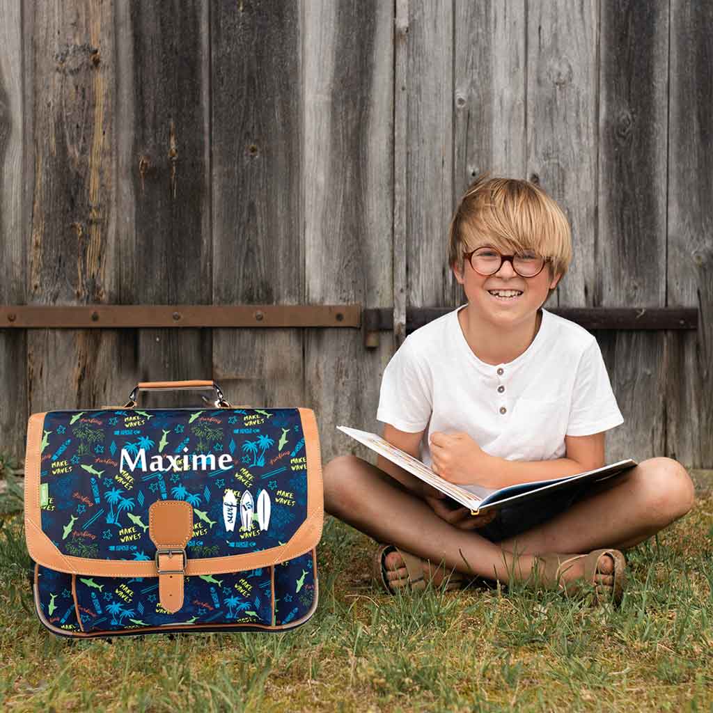Cartable Tann's CP CE1 CE2 personnalisé Surf