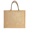 Cabas de plage personnalisé Toile de jute pailletée