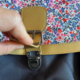 Cartable Tann's personnalisé CE2 CM1 CM2 Fleuri pompons