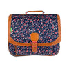 Cartable Tann's CP CE1 CE2 personnalisé fleuri marine et rose