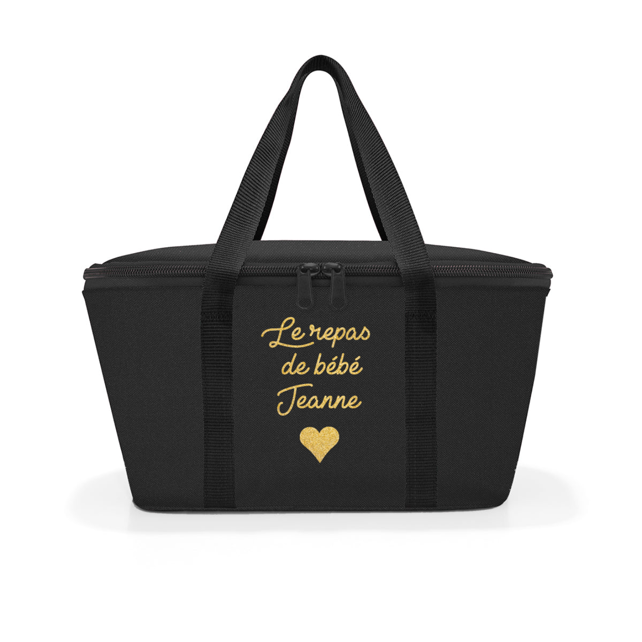 Sac isotherme bébé personnalisé Noir