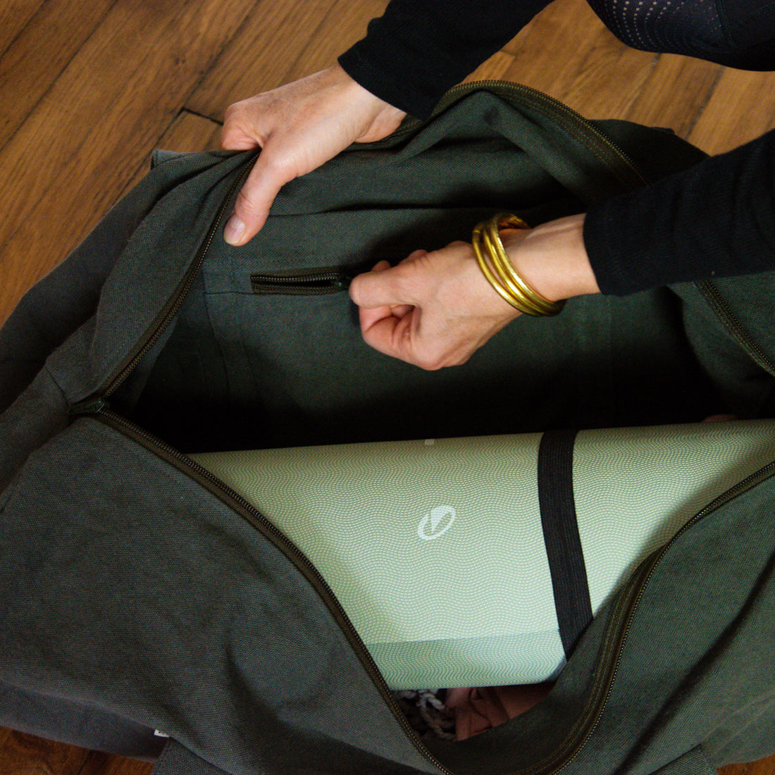 Sac XL de sport/voyage Fête des pères personnalisé Kaki