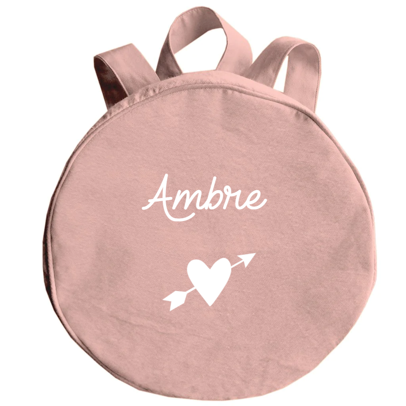 Sac à dos enfant personnalisé Rose poudré Coton