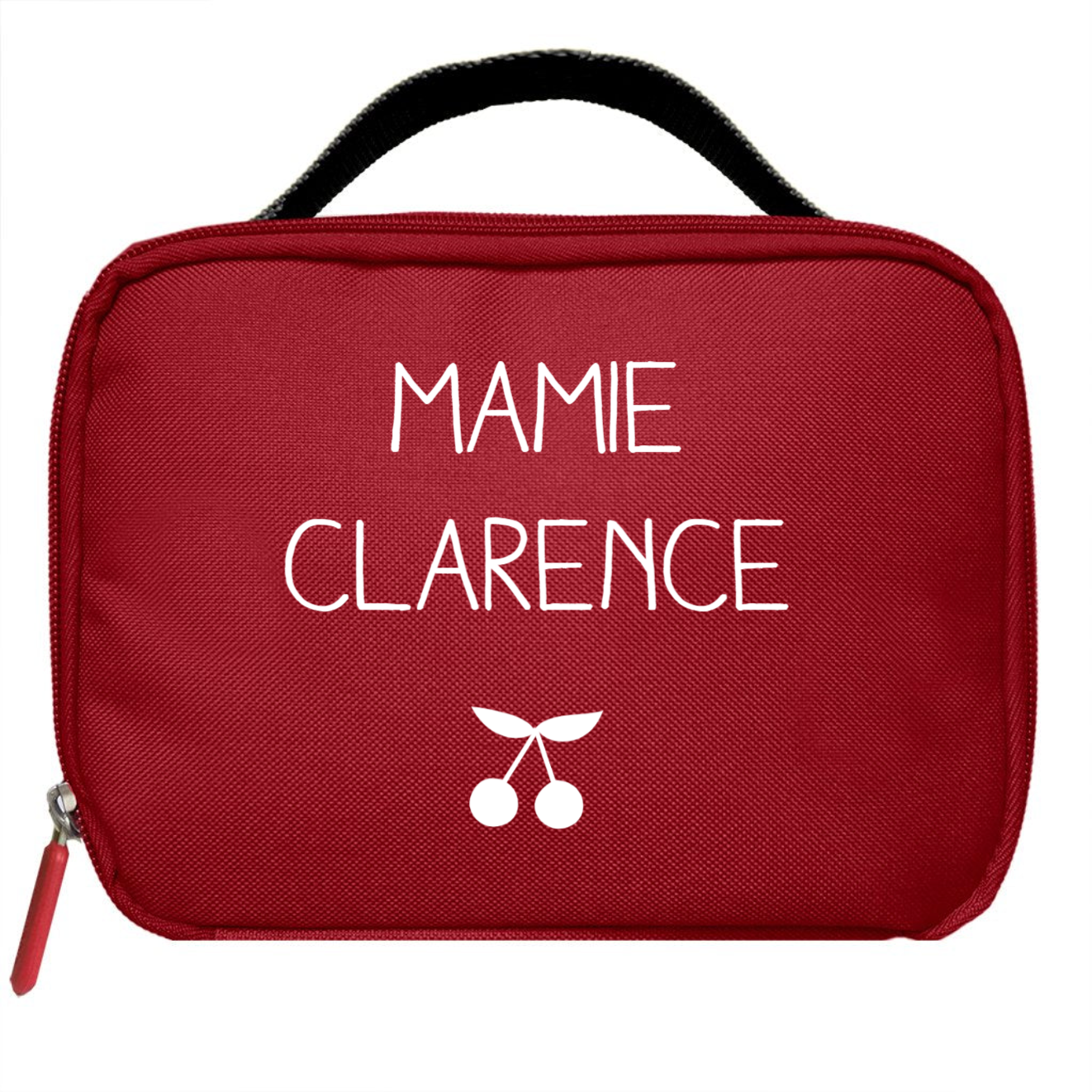 Sac isotherme Petit modèle Cadeau Fête des Mères/Grand-mères personnalisé Rouge