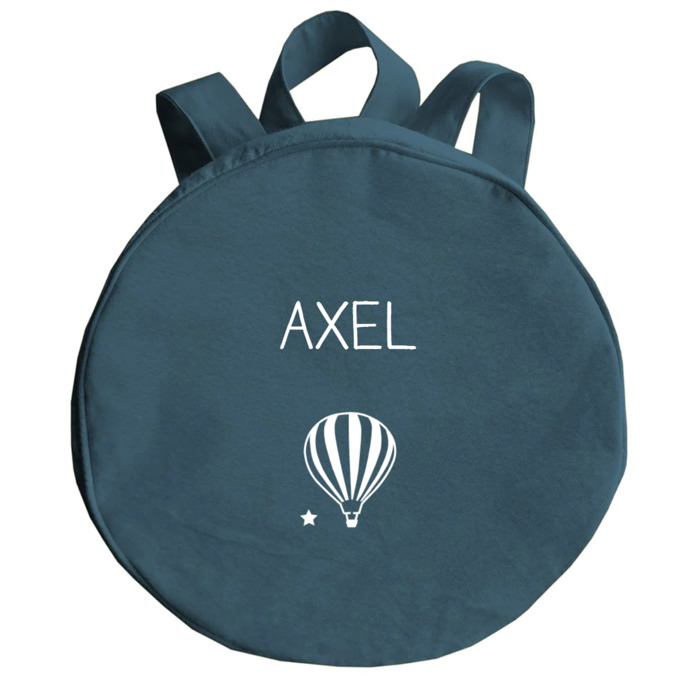 Sac à dos enfant personnalisé Bleu pétrole Coton