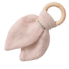 Anneau dentition Bébé Beige rosé personnalisé Gaze de coton