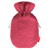 Bouillotte fête des mères en lin de couleur rose framboise personnalisée