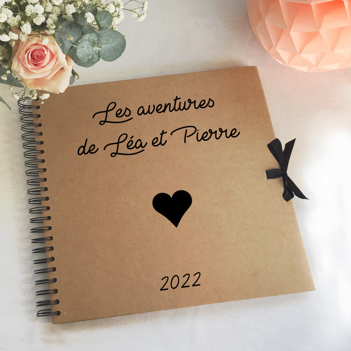 Album photo Cadeau Adulte personnalisé Kraft Grand modèle