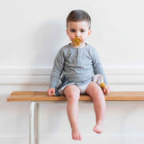 Anneau dentition Bébé Vert amande personnalisé Gaze de coton
