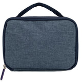 Sac à goûter isotherme Petit modèle Ecole personnalisé bleu chiné