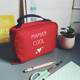 Sac isotherme Petit modèle Cadeau Fête des Mères/Grand-mères personnalisé Rouge