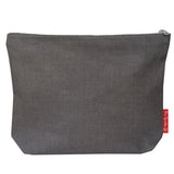 Trousse de toilette en lin Cadeau Fête des Mères et Grand-mères personnalisé Gris ardoise