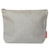 Trousse de toilette en lin Cadeau Fête des Mères et Grand-mères personnalisé Gris clair