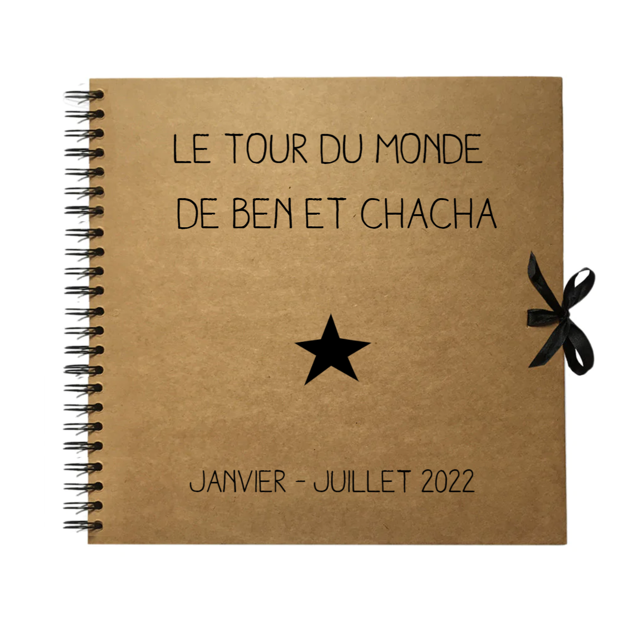 Album photo Cadeau Adulte personnalisé Kraft Grand modèle