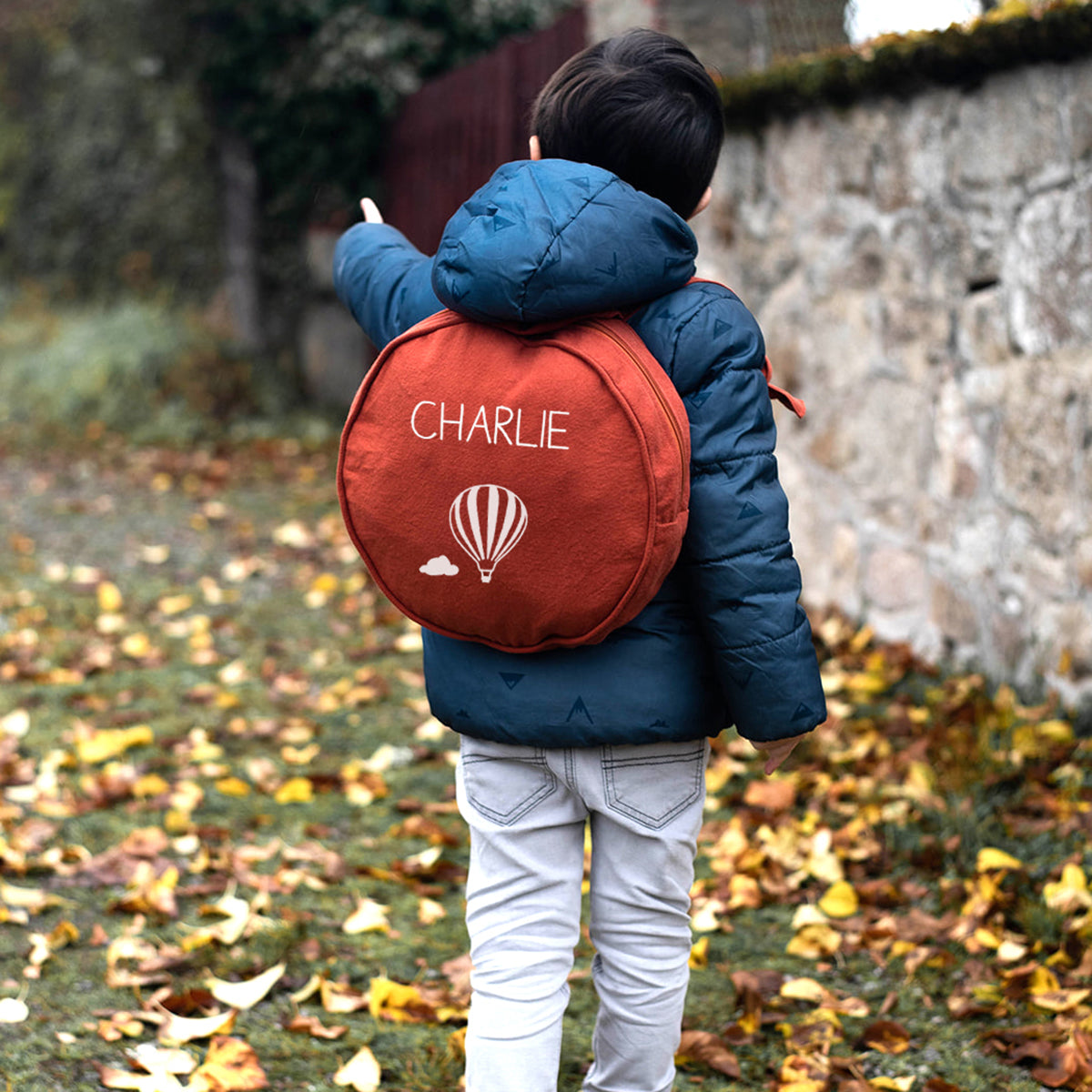Sac à dos enfant personnalisé Terracotta Coton