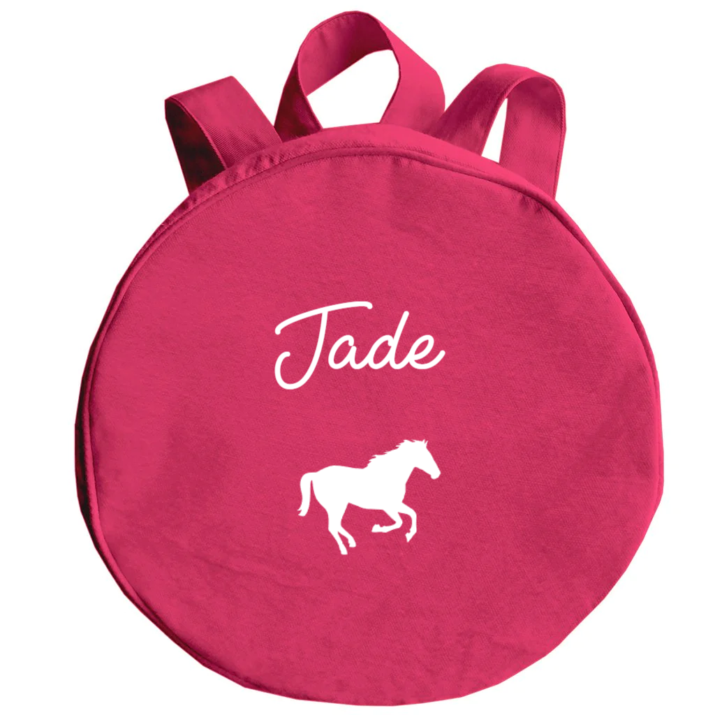 Sac à dos enfant personnalisé Rose grenadine Coton