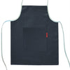 Tablier enfant personnalisé Bleu marine Lin enduit