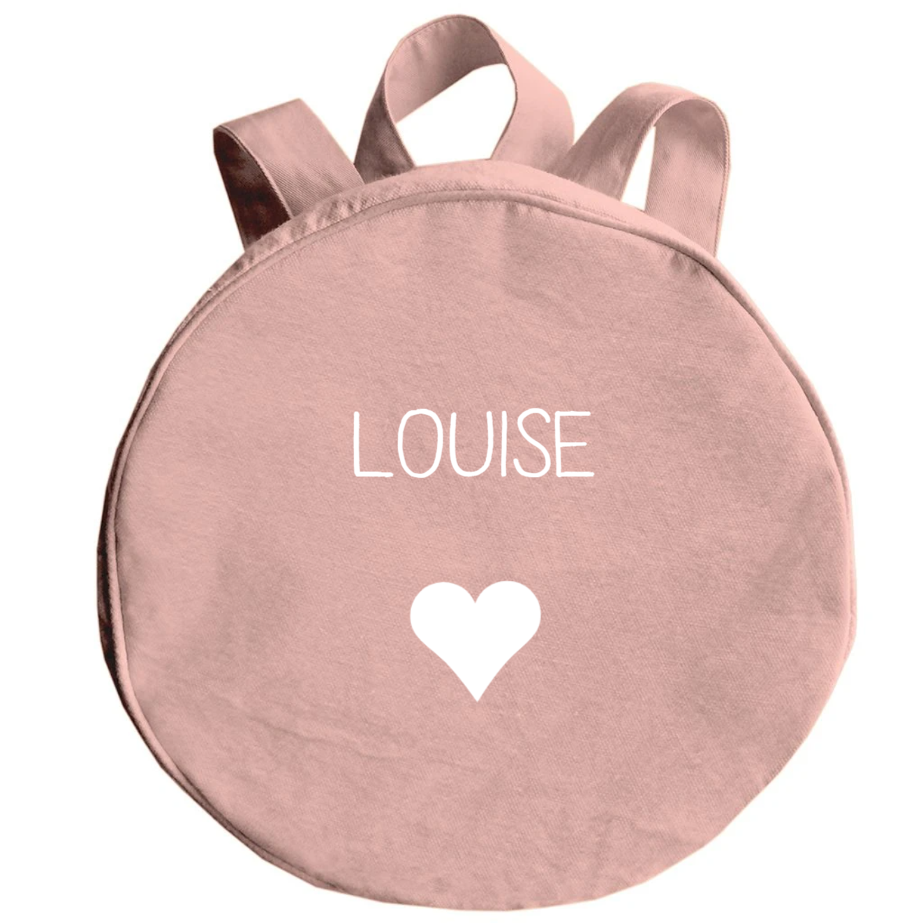 Sac à dos enfant personnalisé Rose poudré Coton