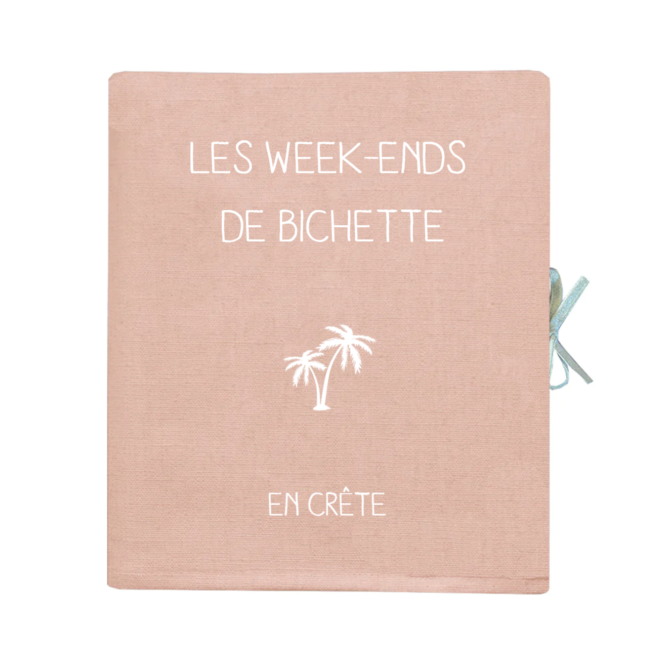 Album photo traditionnel Cadeau Adulte personnalisé Rose poudré Lin