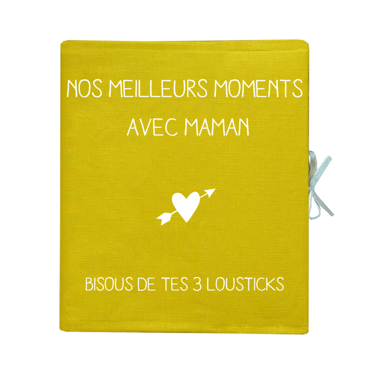 Album photo Cadeau Fête des Mères / Grand-mères personnalisé Jaune Lin