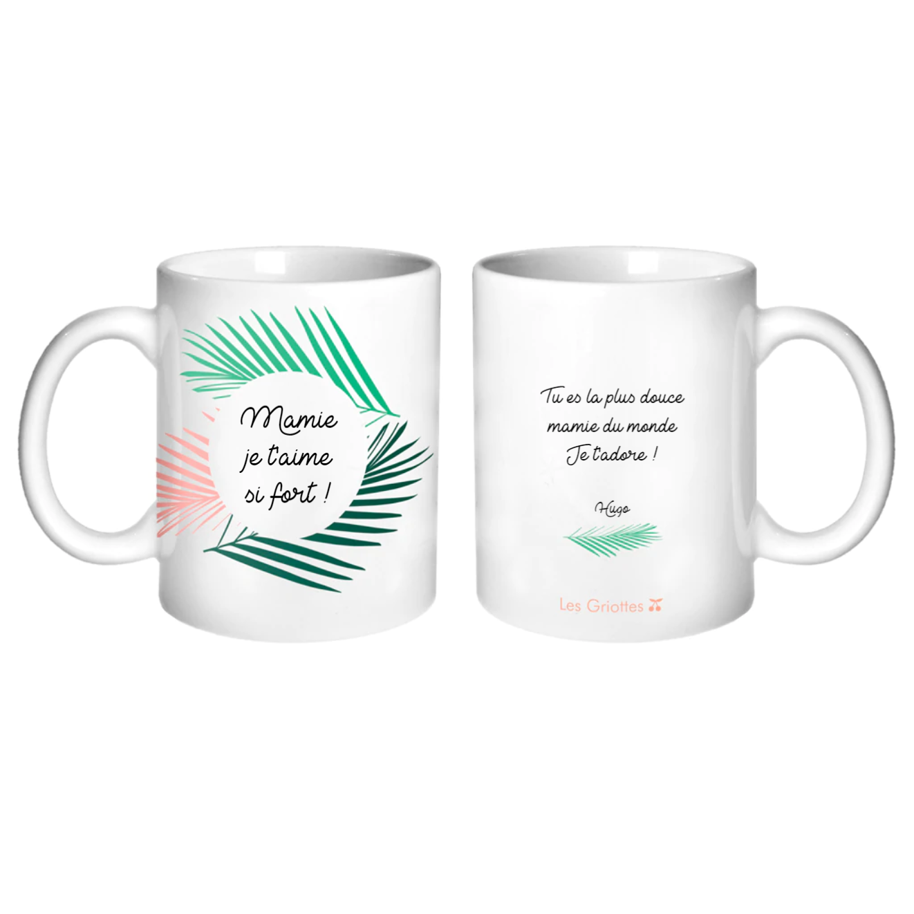 Mug Cadeau Fête des Mères / Grand-mères personnalisé Motifs Jungle 325ml