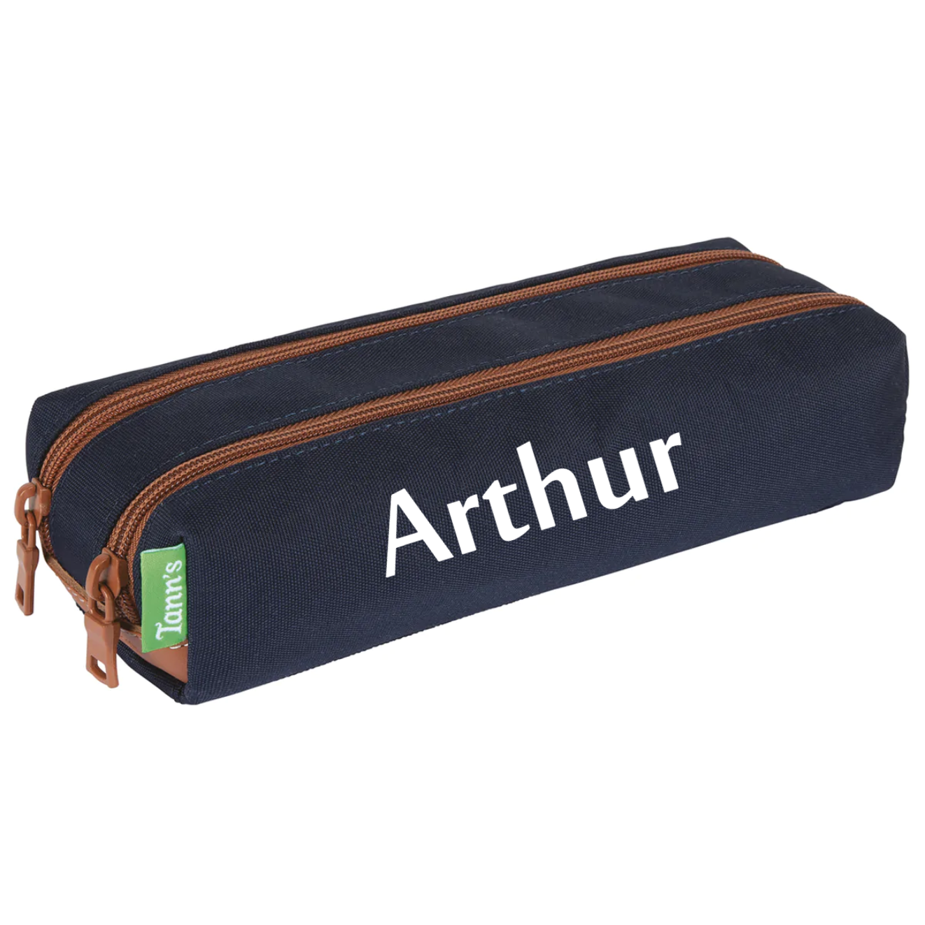 Trousse Tann's double personnalisée Bleu marine