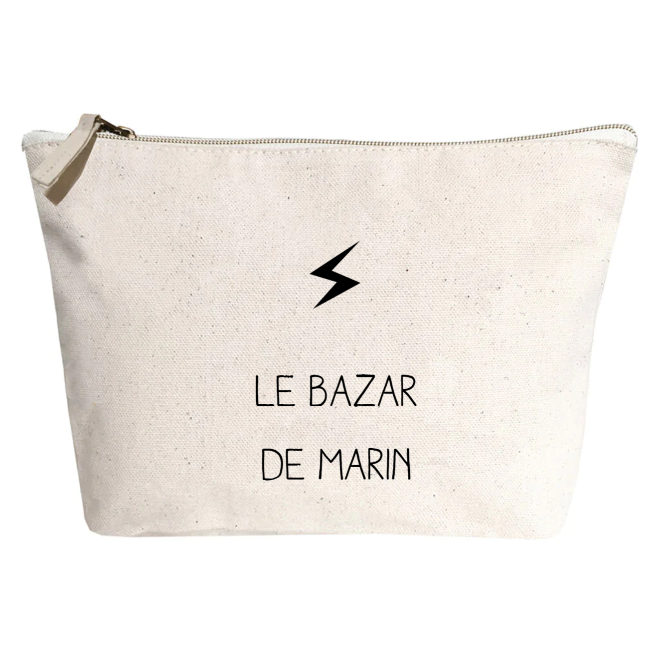 Pochette Ecole personnalisée Crème Coton