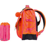 Cartable Tann's CP CE1 CE2 personnalisé Pois rose orange
