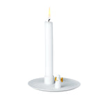 Bougeoir ange pour Noël en porcelaine émaillé