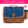 Cartable Tann's CP CE1 CE2 personnalisé Bleu Camel