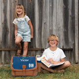 Cartable Tann's CP CE1 CE2 personnalisé Bleu Camel