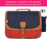 Cartable Tann's CP CE1 CE2 personnalisé Bleu rouge