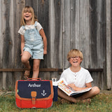 Cartable Tann's CP CE1 CE2 personnalisé Bleu rouge