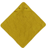 Cape de bain Dinosaure personnalisée moutarde, Cadeau bébé