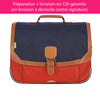 Cartable Tann's personnalisé CP CE1 CE2 Bleu rouge