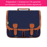 Cartable Tann's personnalisé CE2 CM1 CM2 Bleu marine