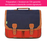 Cartable Tann's CE2-CM1-CM2 personnalisé Bleu rouge