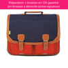 Cartable Tann's CE2-CM1-CM2 personnalisé Bleu rouge
