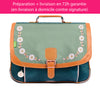 Cartable Tann's personnalisé CP CE1 CE2 Bohème Vert