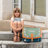 Cartable Tann's personnalisé CP CE1 CE2 Bohème Vert