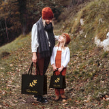 Mini sac Cabas Adulte en toile de jute Cadeau noir