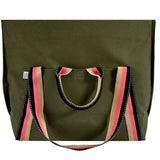 Sacoche vélo kaki cadeau fête des mères et grands-mères