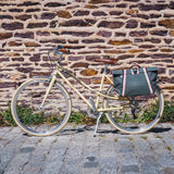Sacoche vélo kaki personnalisée