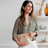 Pochette Cadeau Adulte personnalisé Crème Coton