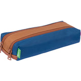 Trousse Tann's double personnalisée bleu camel