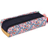 Trousse Tann's double personnalisée Fleuri pompons