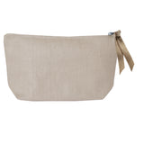 Petite pochette Cadeau Adulte personnalisé Gris clair Lin