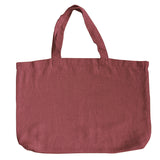 Cabas adulte en lin bois de rose